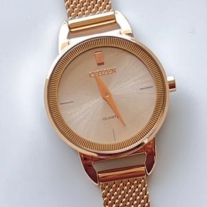 Rose gold Citizen watch